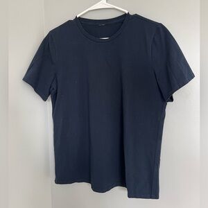 Lululemon Organic Cotton Straight-Hem Crewneck T-shirt - Navy